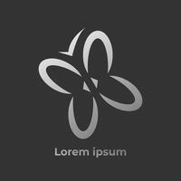 A minimalist logo featuring four interconnected curved lines. The simple yet elegant design conveys a sense of unity, growth, and infinity. vector