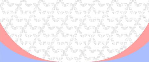 A pink and white background with a blue and white pattern vector