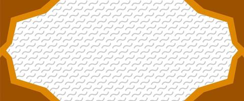 A hexagonal frame with a white background vector