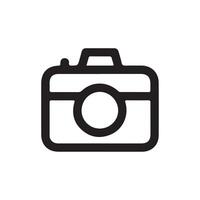 A camera icon on a white background vector