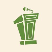 Podium trendy artwork cute abstract illustration colorful applied design vector