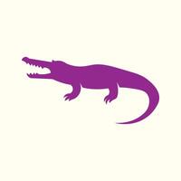 Crocodile trendy artwork pretty abstract illustration colorful applied design vector