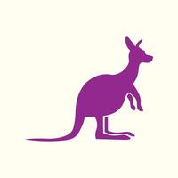Kangaroo trendy artwork pretty abstract illustration colorful applied design vector
