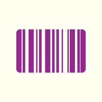 Barcode trendy artwork pretty abstract illustration colorful applied design vector