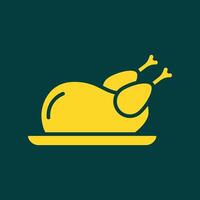 Roast Chicken trendy artwork good abstract illustration colorful applied design vector
