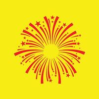 Fireworks trendy artwork gorgeous abstract illustration colorful applied design vector