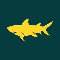 Shark trendy artwork good abstract illustration colorful applied design vector