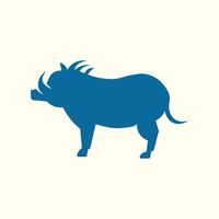 Warthog trendy artwork stunning abstract illustration colorful applied design vector