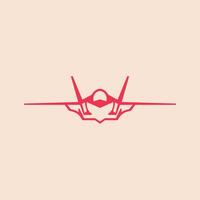 Fighter Jet trendy artwork aesthetic abstract illustration colorful practical design vector