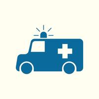Ambulance trendy artwork stunning abstract illustration colorful applied design vector