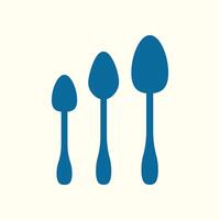 Spoons trendy artwork stunning abstract illustration colorful applied design vector
