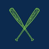 Baseball Bat trendy artwork pleasant abstract illustration colorful practical design vector