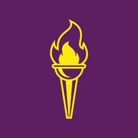 Torch Flame trendy artwork fascinating abstract illustration colorful practical design vector