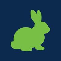 Rabbit trendy artwork pleasant abstract illustration colorful practical design vector
