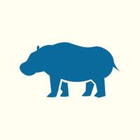 Hippopotamus trendy artwork stunning abstract illustration colorful applied design vector