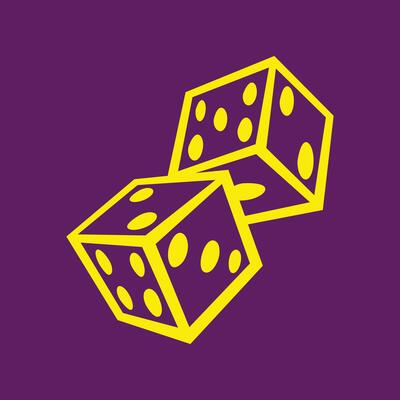 Dice trendy artwork fascinating abstract illustration colorful practical design