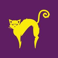 Halloween Cat trendy artwork fascinating abstract illustration colorful practical design vector