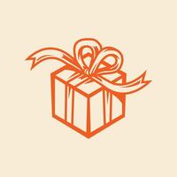 Gift box trendy artwork fetching abstract illustration colorful practical design vector