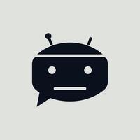 The android robot is shown in a simple design vector
