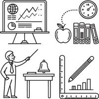 Upgrading Skills Training Session Illustration vector