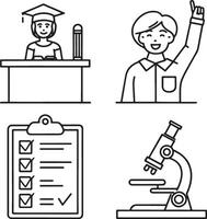 Professional Growth Training at the Desk vector