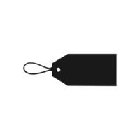 Tag silhouette . Tag flat icon in white background. vector
