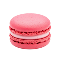 Visually Appealing Pink Macaron Isolated png