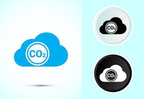 Carbon dioxide icon design illustration vector