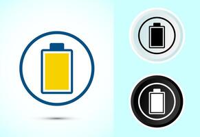 Battery Icon Design Illustration, Icon For Web and mobile application vector