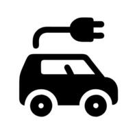 Electric car icon illustration vector