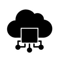 Cloud computing icon illustration vector