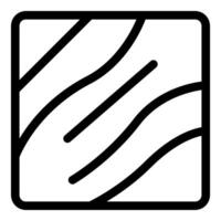 Wood texture showing growth rings in square shape vector