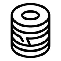 Elastic bandage roll providing compression and support for injuries vector