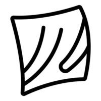Hand drawn sketch representing a slice of delicious and tasty ham vector