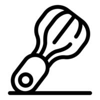 Whisk resting on countertop, ready for baking and cooking vector