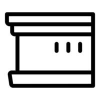 Modern beehive providing shelter and honey production for bees vector