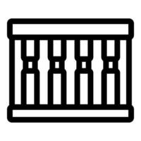 Building facade showing greek columns supporting roof structure vector