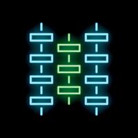 Glowing neon line spine icon isolated on black background illustration vector