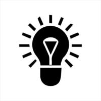 Bulb Light icon , Light Bulb line icon , isolated on white background. Idea sign, solution, thinking concept. vector