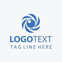 Ultra Lens camera shutter logo vector