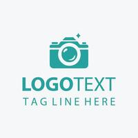 Frame Lens camera shutter logo vector