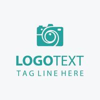 Click Lens camera shutter logo vector
