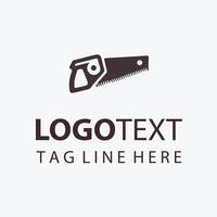 Pro Sharp Carpenter Saw Logo vector