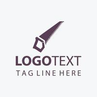 Timber Edge Pro Carpenter Saw Logo vector