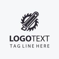 Edge Master Carpenter Saw Logo vector