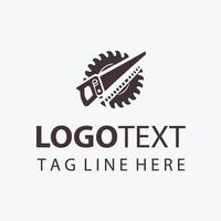 True Carpenter Saw Logo vector