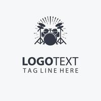 Mystic Pulse Magic Drum Logo Design vector
