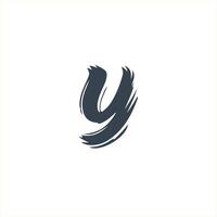STYLESH letter Y brush logo design vector
