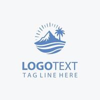 Blue Abyss Ocean Logo vector