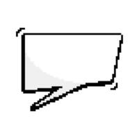 Pixel Chat Speech Bubble for Text. Dialogue Box Pixel Icon. Empty Pixelated Blank Dialogue. 8 Bit Retro Style. Communication Box. Dialogue Cloud. Isolated Illustration vector
